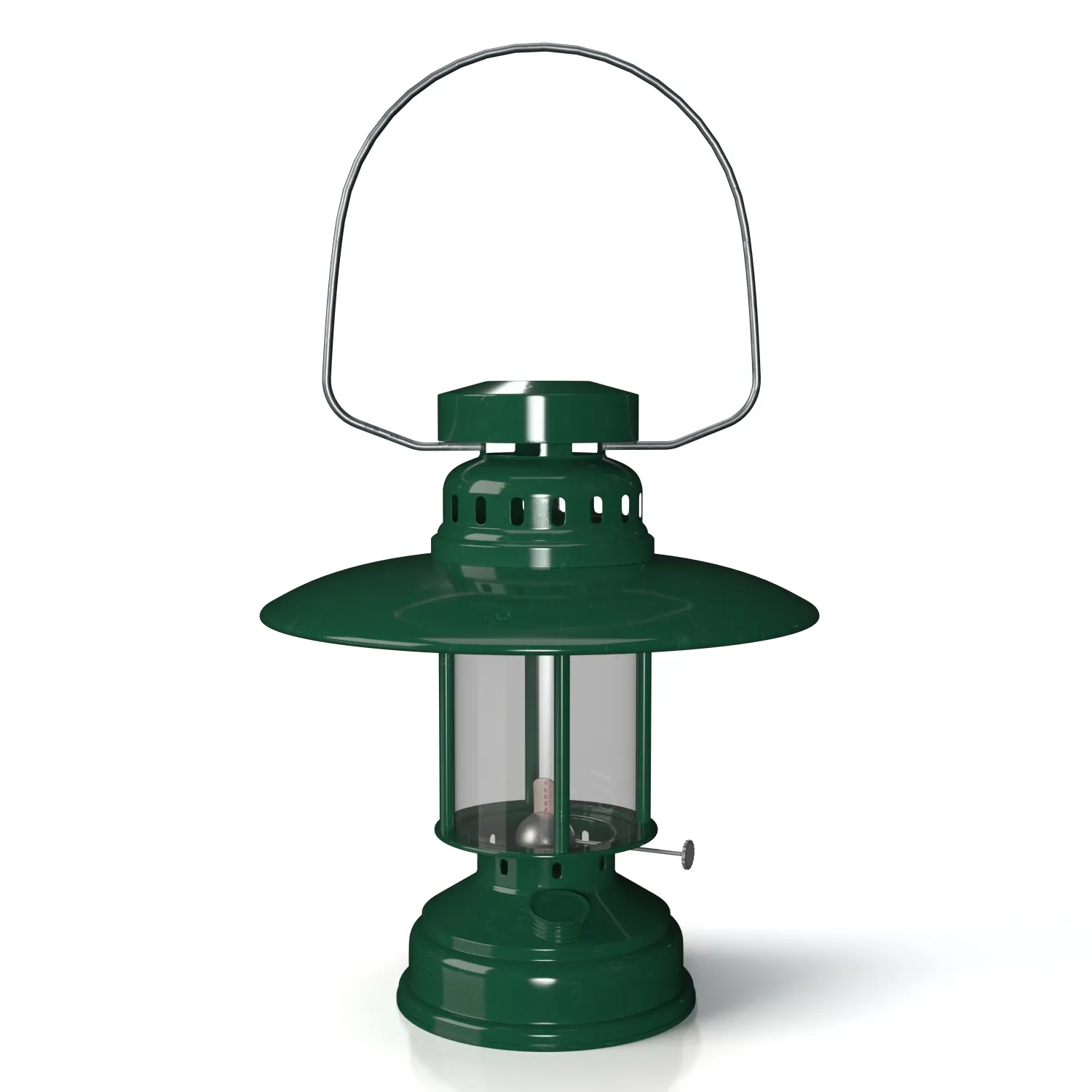 Sonoma Green Patio Lantern PBR 3D Model_01